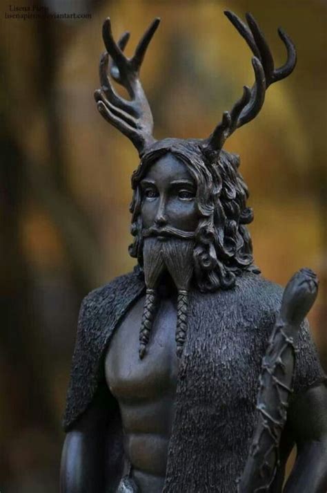 God with stag horns in wiccan mythology